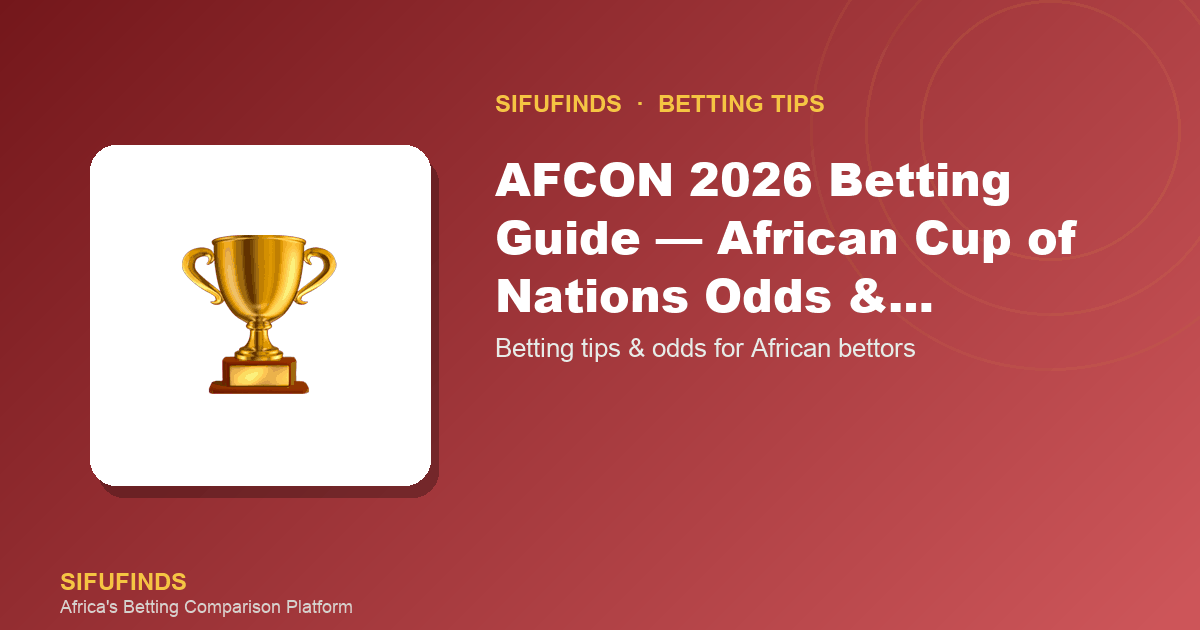 Guide de paris CAN 2026 — Cotes et… de la Coupe d'Afrique des Nations