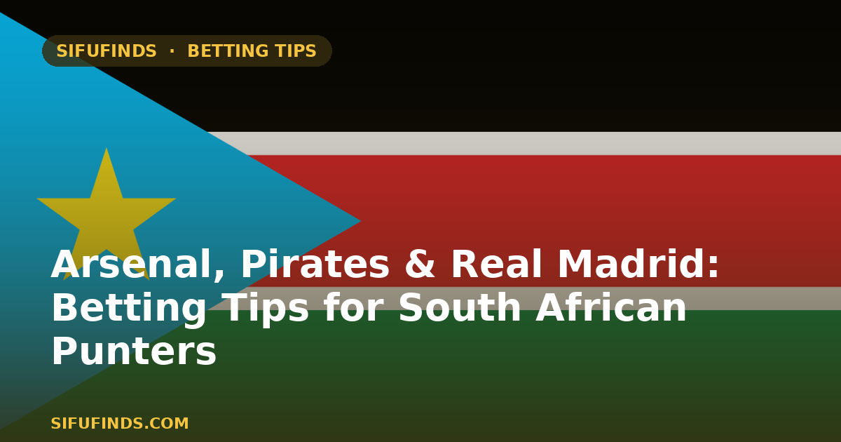 Arsenal, Pirates & Real Madrid: Betting Tips for South African Punters