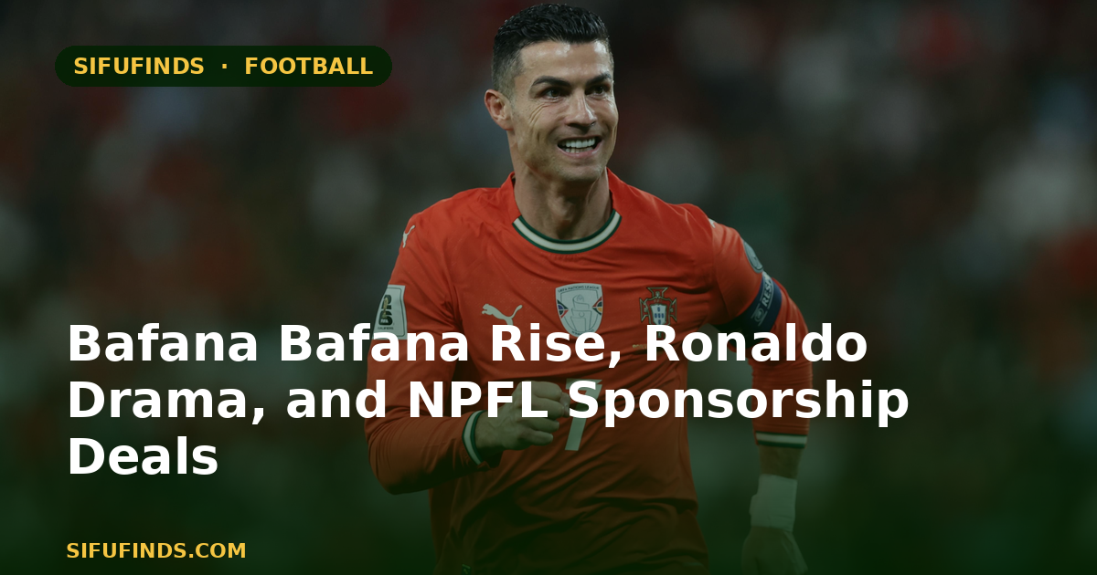 Bafana Bafana Rise, Ronaldo Drama, and NPFL Sponsorship
