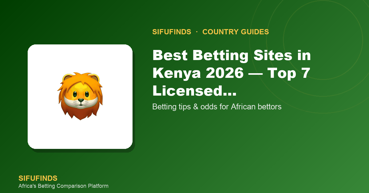 Meilleurs sites de paris au Kenya 2026 — Top 7 licenciés