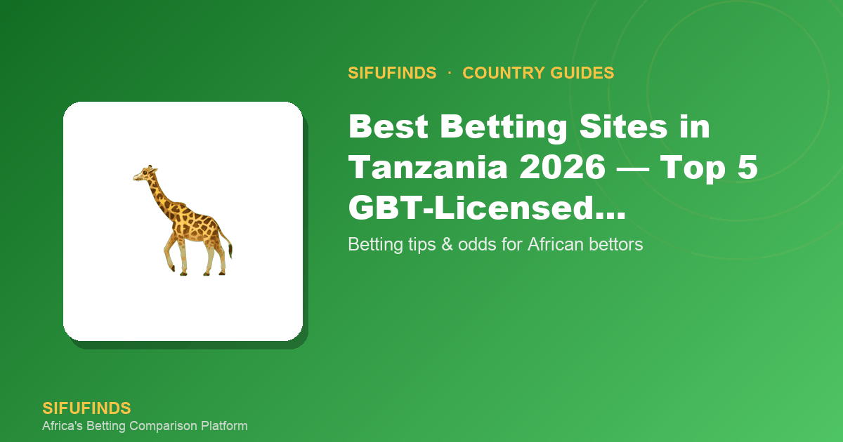 Meilleurs sites de paris en Tanzanie 2026 — Top 5 licenciés GBT