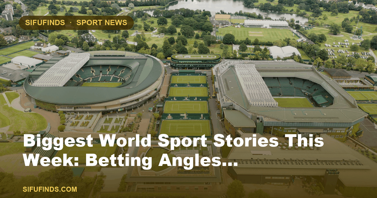 Les plus grandes histoires sportives mondiales de la semaine : angles de paris