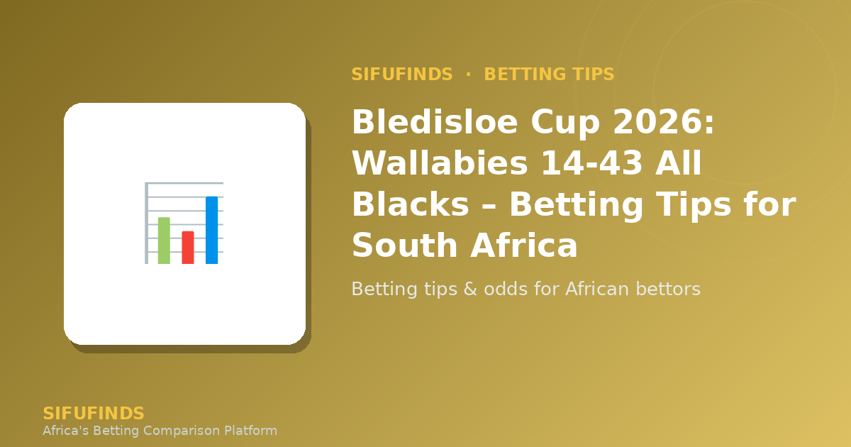 Bledisloe Cup 2026: Wallabies 14-43 All Blacks – Dicas de Apostas para a África do Sul