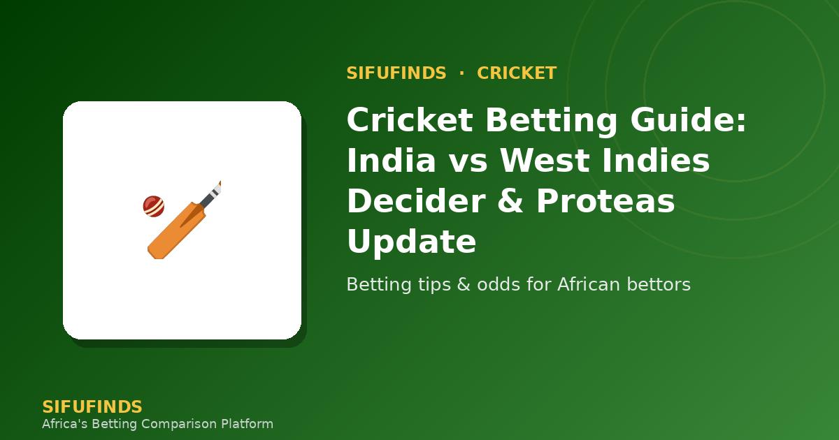 Cricket Betting Guide: India vs West Indies Decider