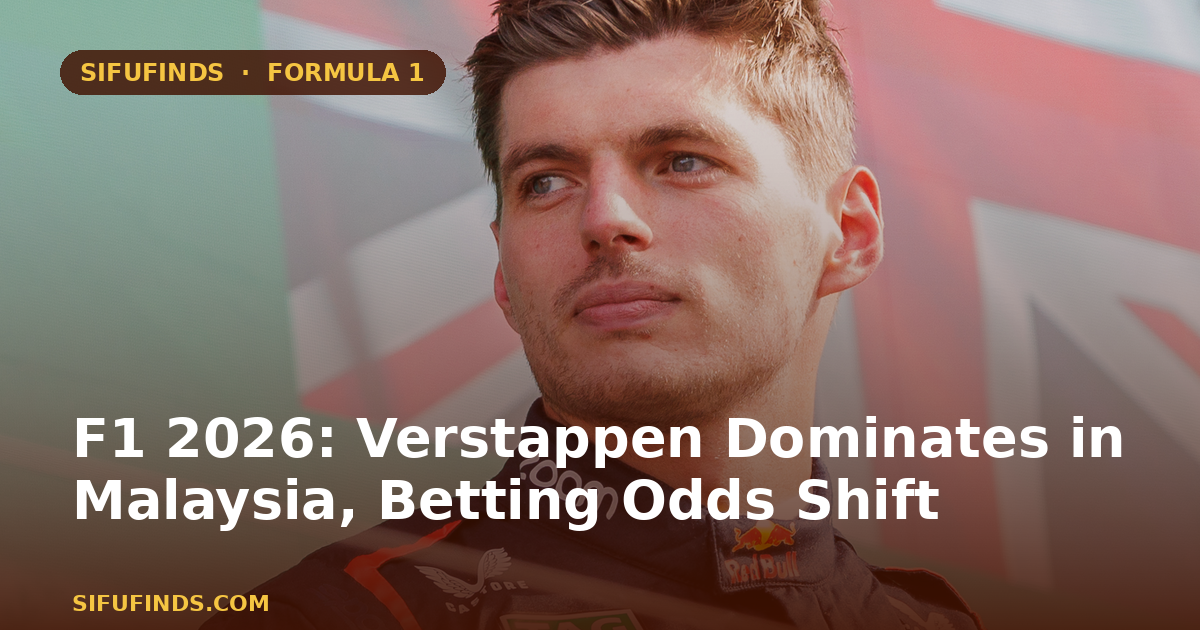F1 2026: Verstappen Dominates in Malaysia, Betting Odds