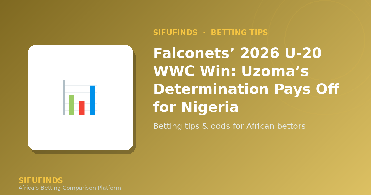 Falconets’ 2026 U-20 WWC Win: Uzoma’s Determination Pays