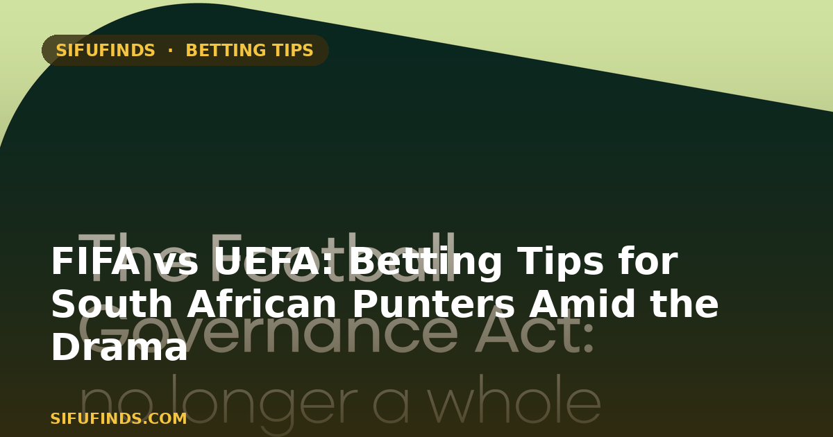 FIFA vs UEFA: Betting Tips for South African Punters Amid