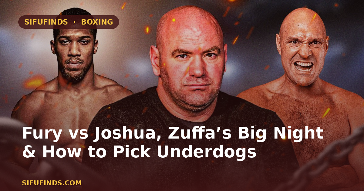 Fury vs Joshua, Zuffa’s Big Night & How to Pick Underdogs