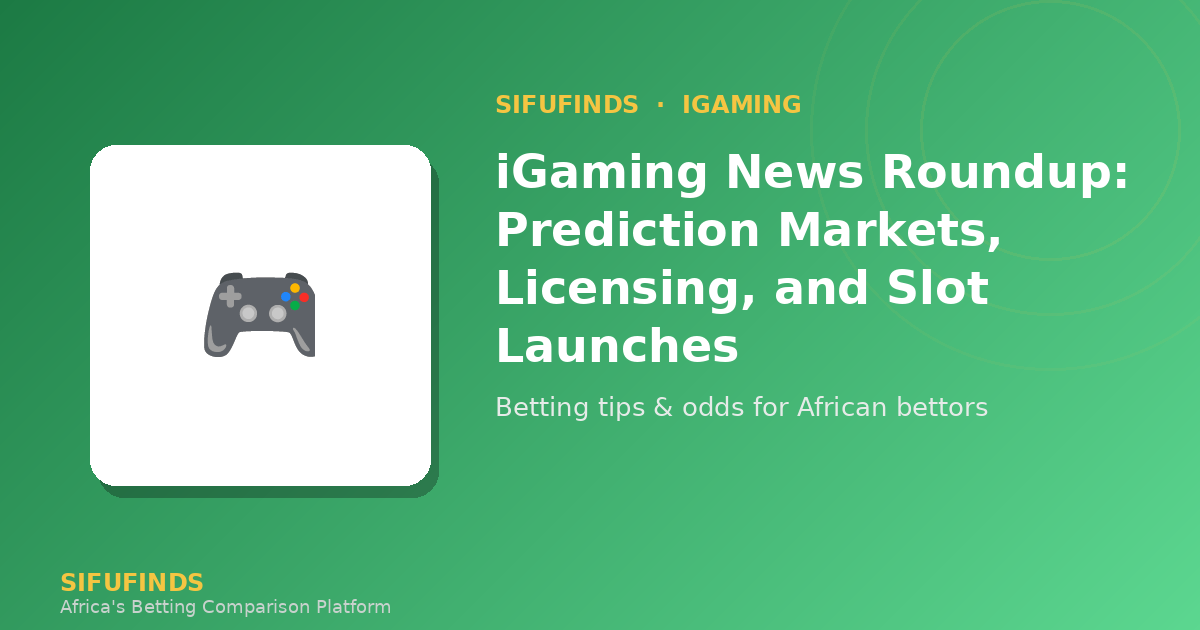 iGaming News Roundup: Prediction Markets, Licensing