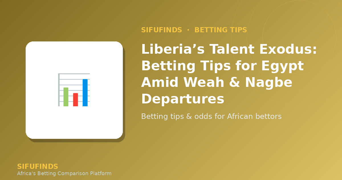 Liberia’s Talent Exodus: Betting Tips for Egypt Amid Weah