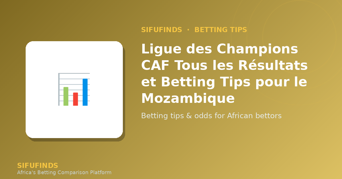 Ligue des Champions CAF Tous les Résultats et Betting Tips