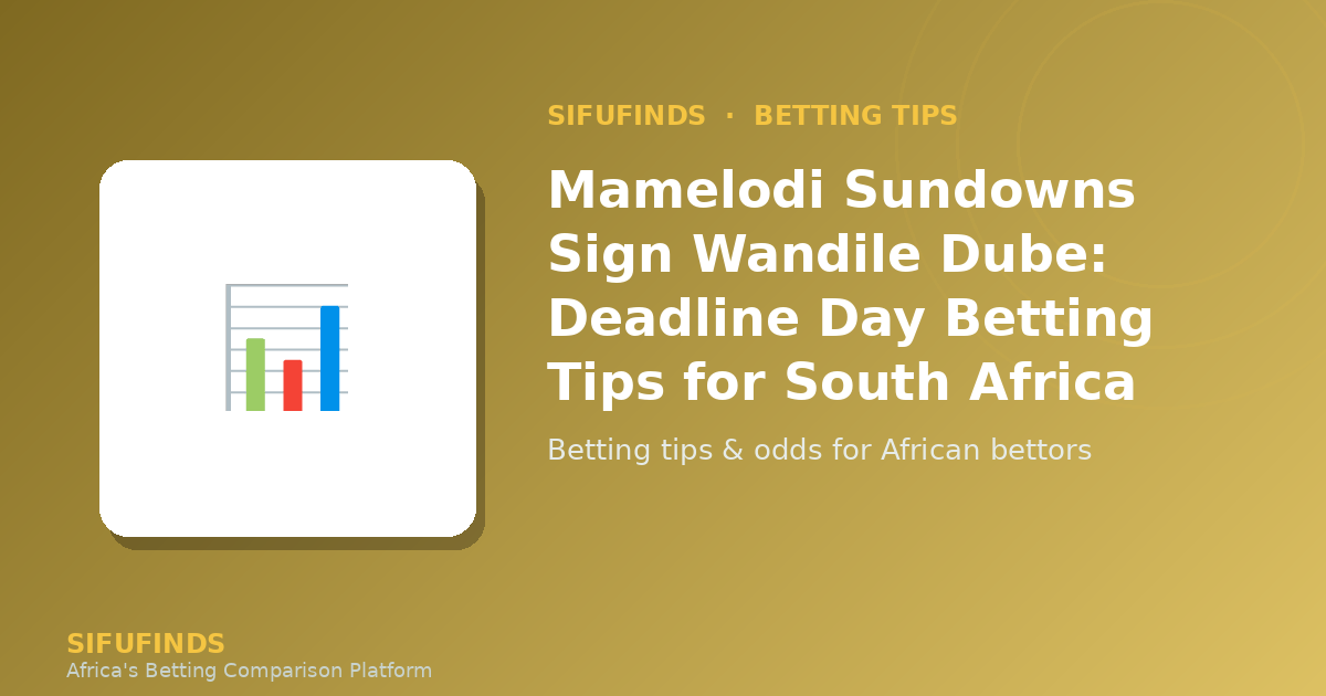 Mamelodi Sundowns Sign Wandile Dube: Deadline Day Betting