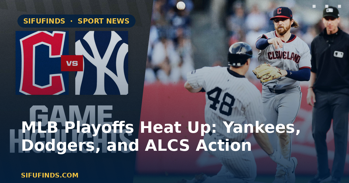 MLB Playoffs Heat Up: Yankees, Dodgers, and ALCS Action
