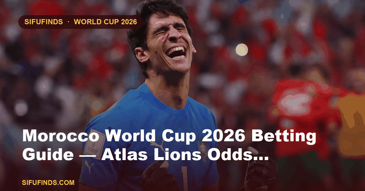Guide de paris Coupe du Monde 2026 pour le Maroc — Cotes des Lions de l'Atlas