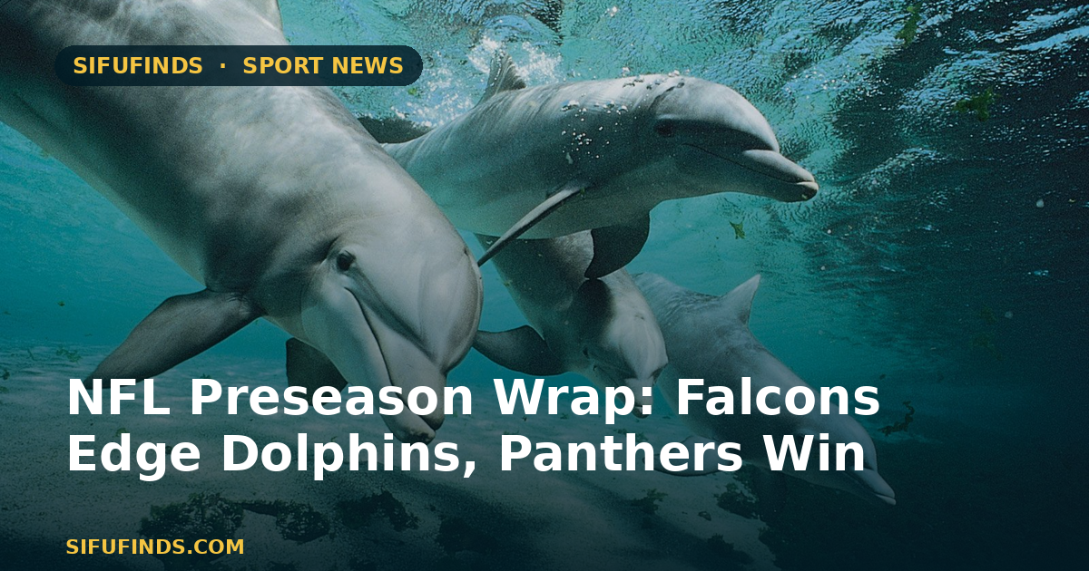 NFL Preseason Wrap: Falcons Edge Dolphins, Panthers Win