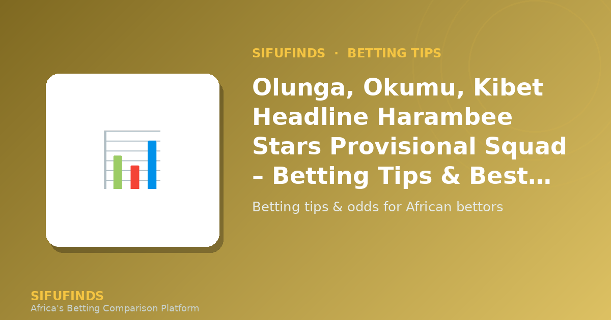 Olunga, Okumu, Kibet Headline Harambee Stars Provisional
