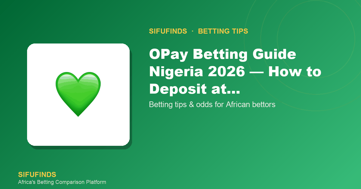 Guide de paris OPay Nigeria 2026 — Comment déposer sur