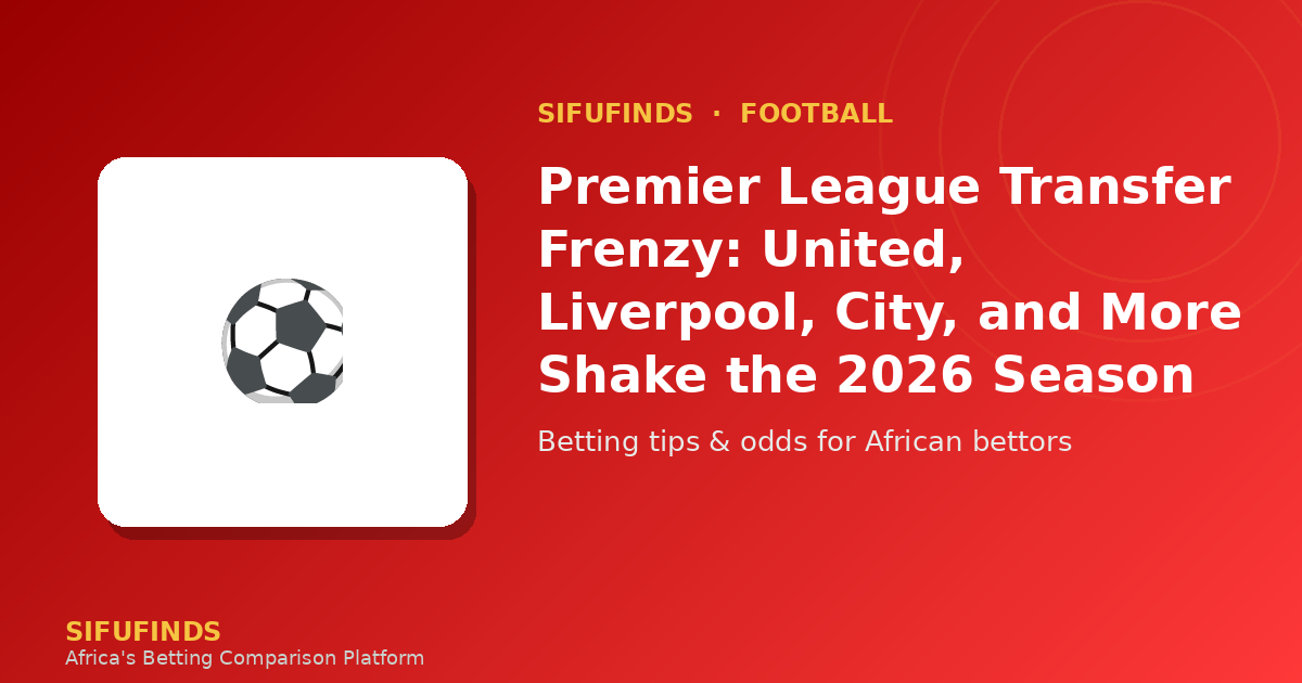 Premier League Transfer Frenzy: United, Liverpool, City, and More Shake the 2026 Season