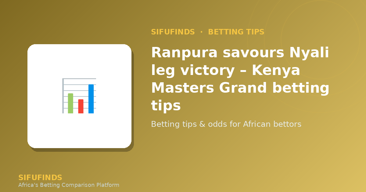 Ranpura savours Nyali leg victory – Kenya Masters Grand