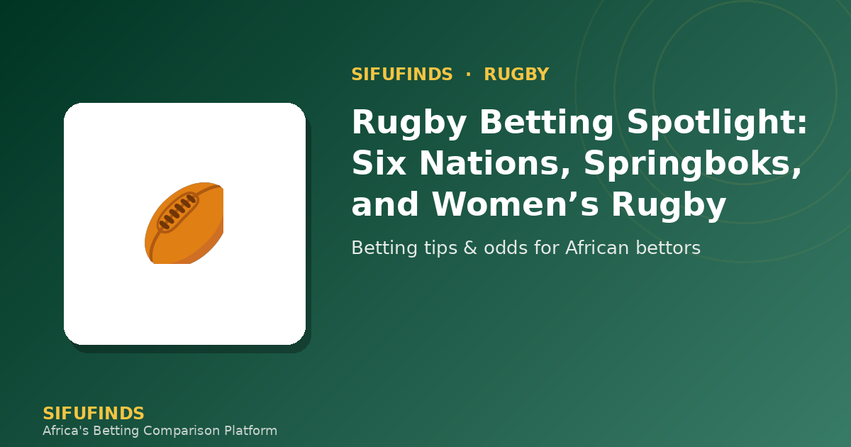 Rugby Betting Spotlight: Six Nations, Springboks