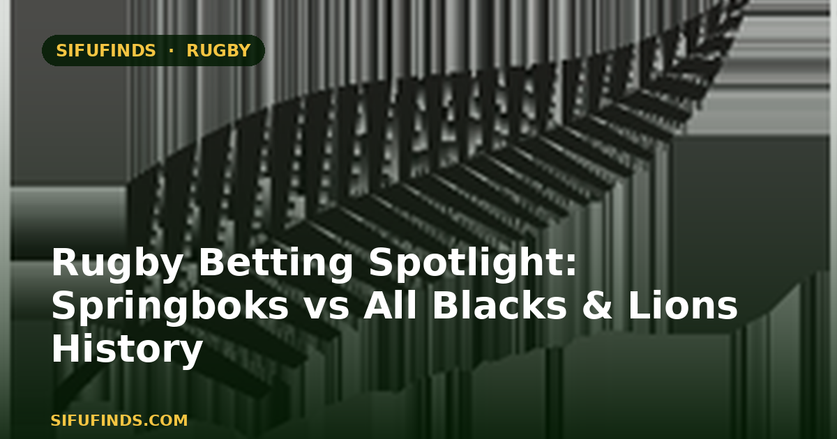 Rugby Betting Spotlight: Springboks vs All Blacks & Lions