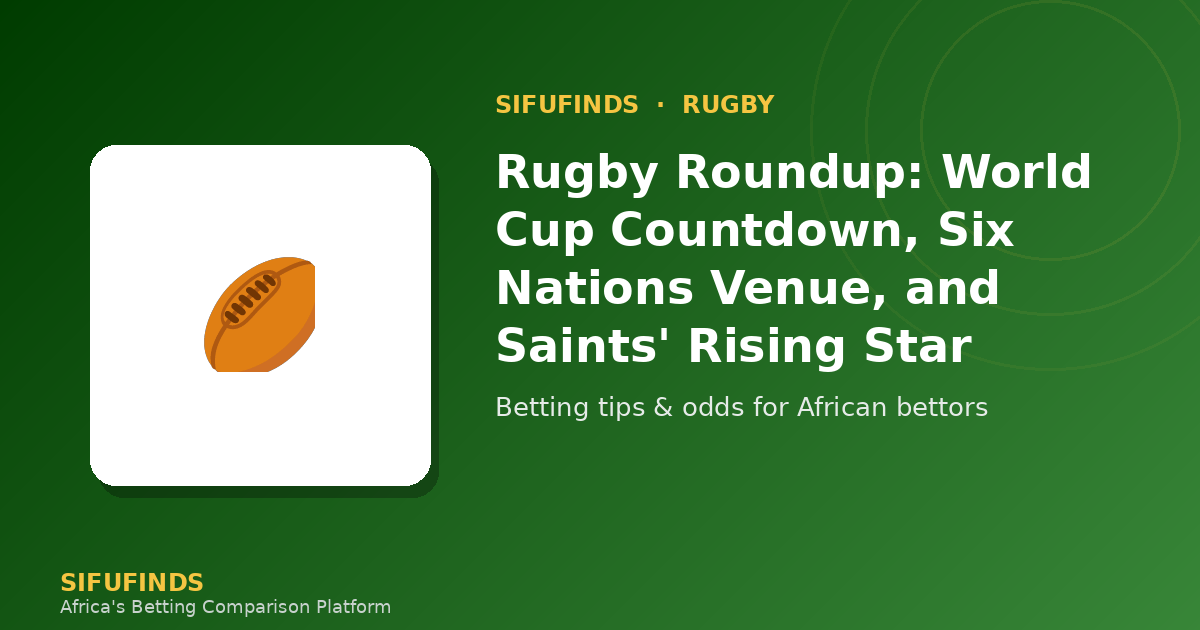 Rugby Roundup: World Cup Countdown, Six Nations Venue