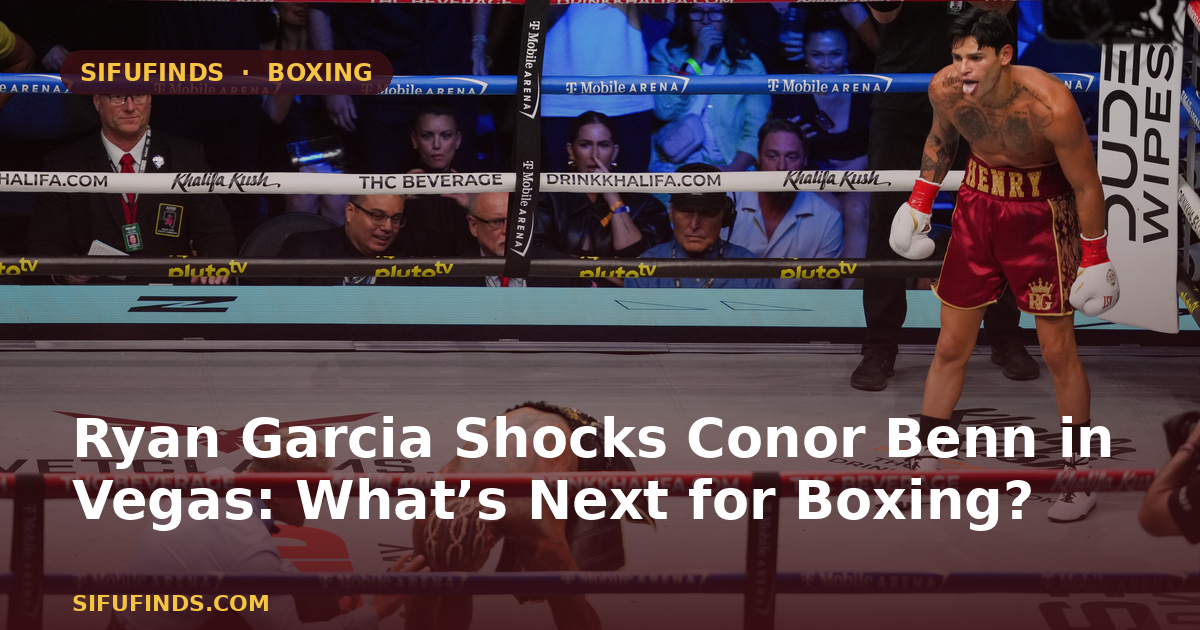 Ryan Garcia Shocks Conor Benn in Vegas: What’s Next