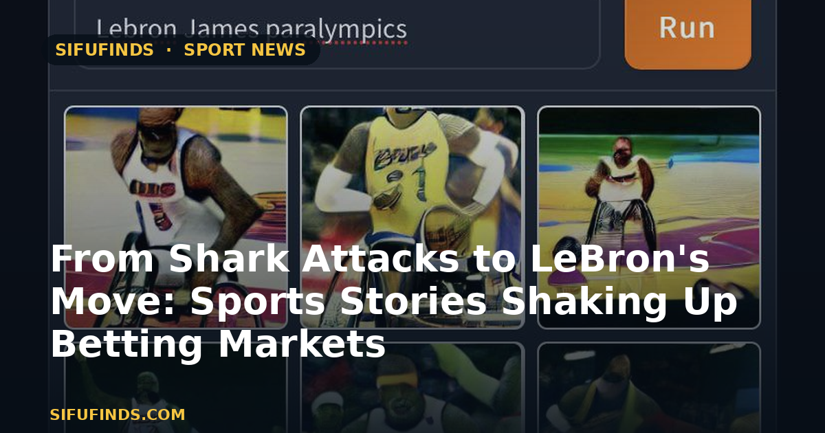 From Shark Attacks to LeBron's Move: Sports Stories Shaking Up Betting Markets