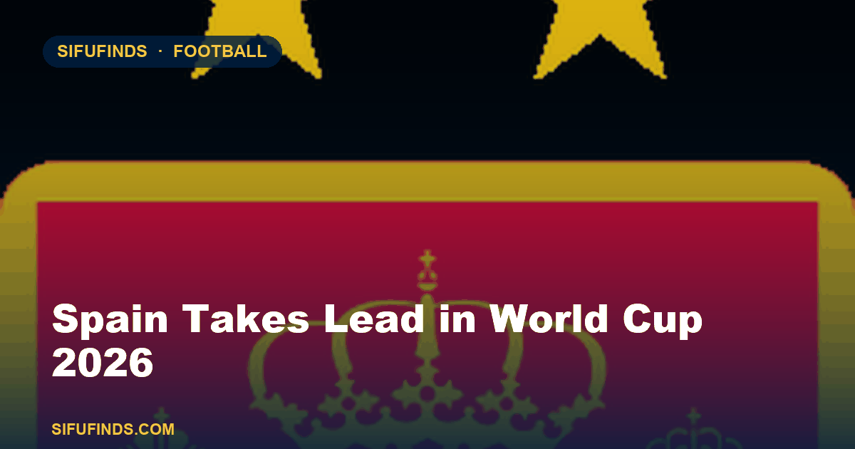 Spain Takes Lead in World Cup 2026