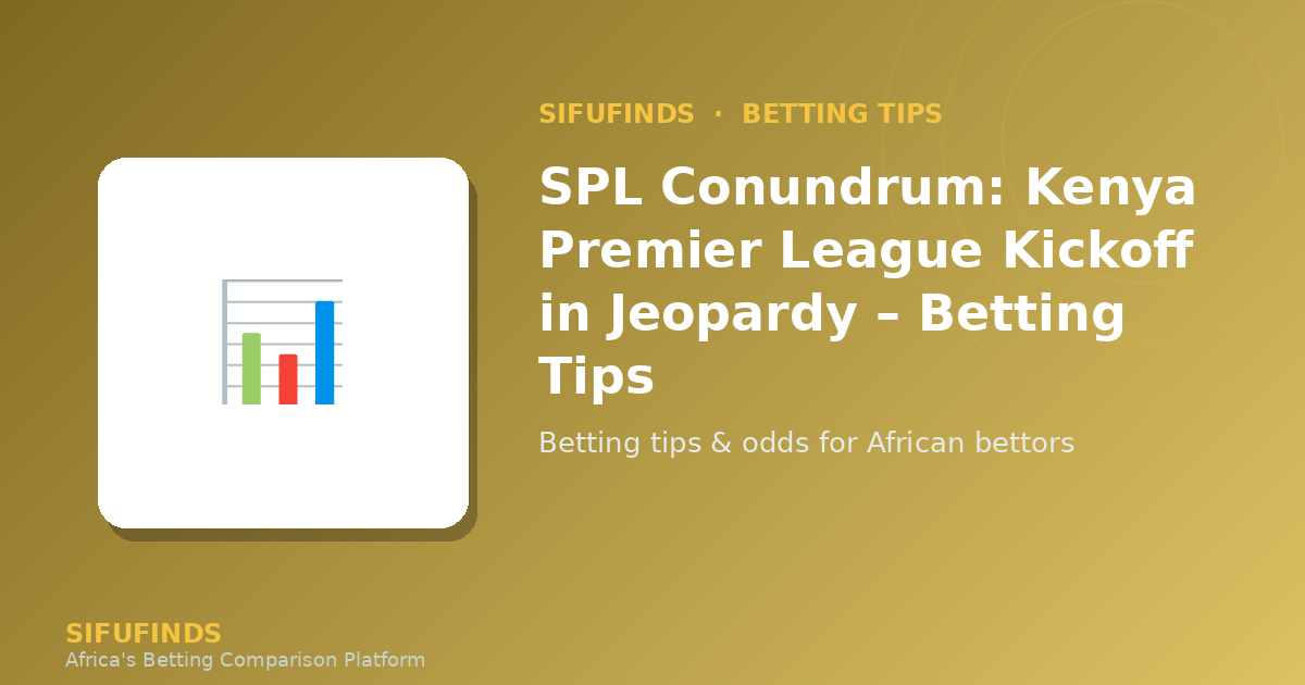 SPL Conundrum: Kenya Premier League Kickoff in Jeopardy