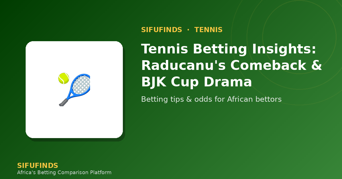 Tennis Betting Insights: Raducanu's Comeback & BJK Cup Drama