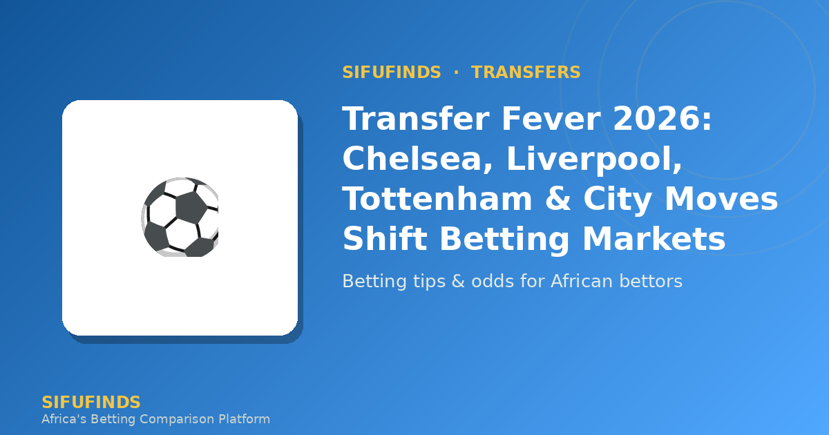 Febre de Transferências 2026: Chelsea, Liverpool, Tottenham e City