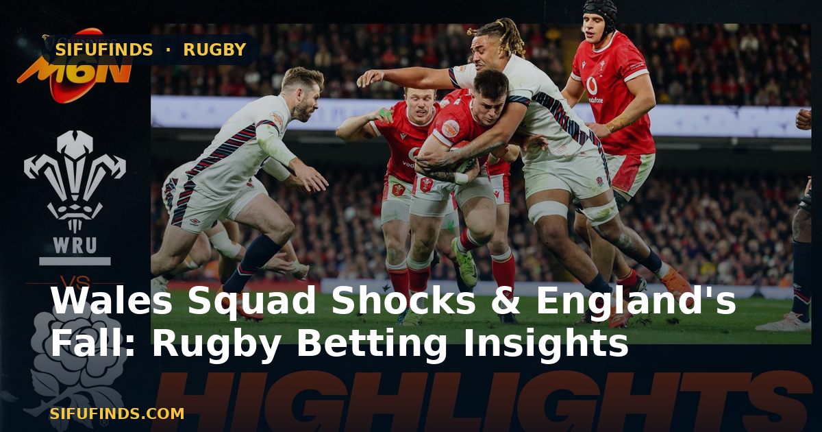 Wales Squad Shocks & England's Fall: Rugby Betting Insights