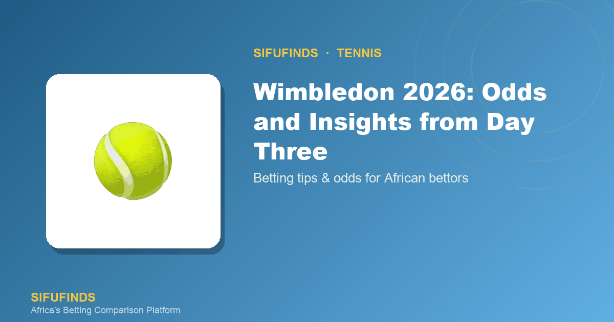 Wimbledon 2026: Odds and Insights from Day Three