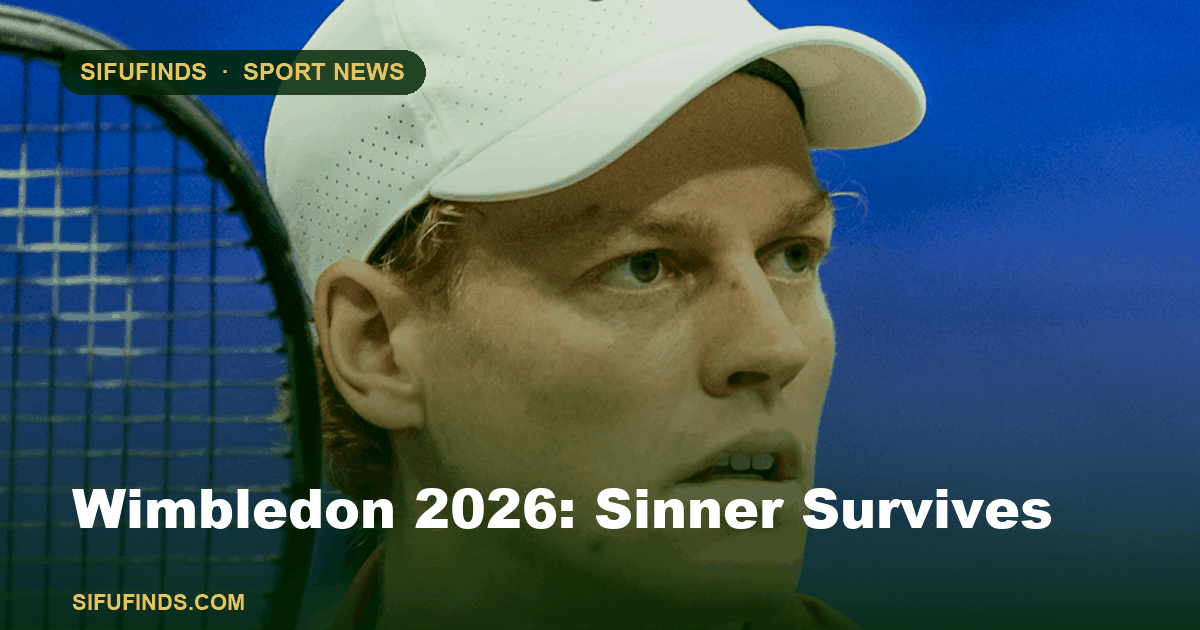 Wimbledon 2026: Sinner Survives