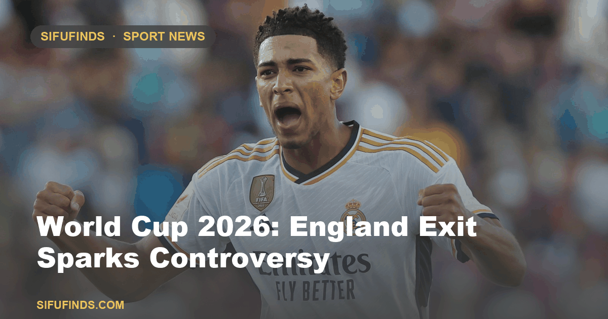 World Cup 2026: England Exit Sparks Controversy